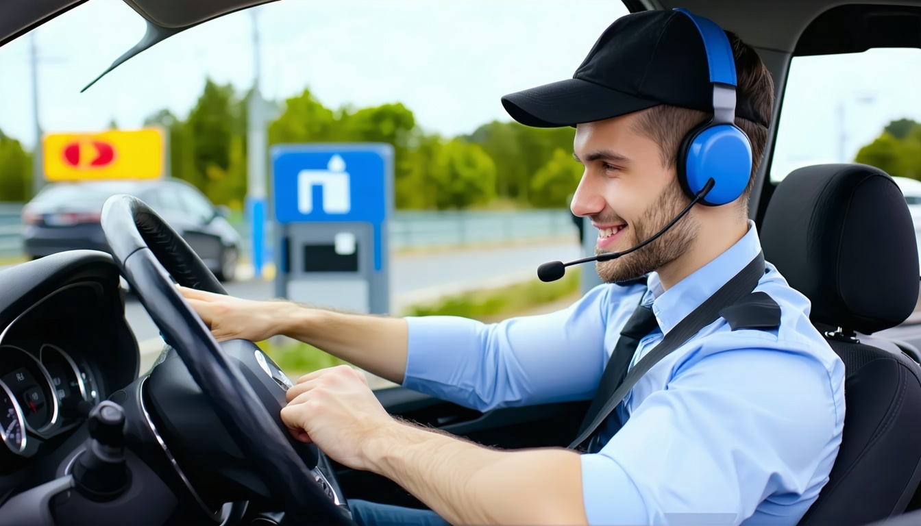 Customer service helping a driver with toll queries